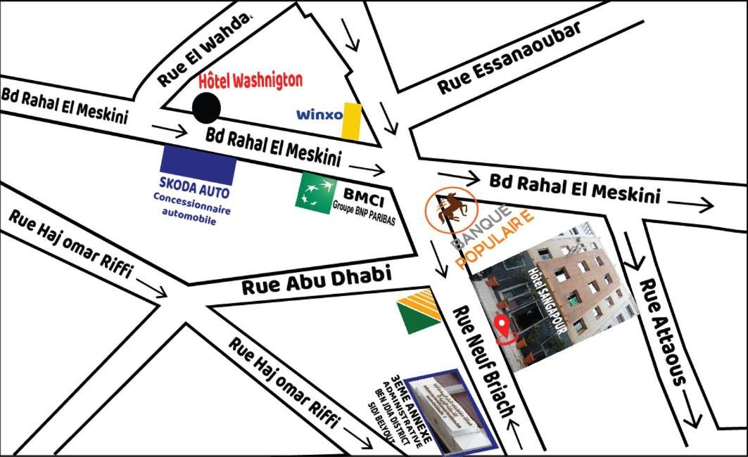 Singapour Maroc Hotel Casablanca Buitenkant foto